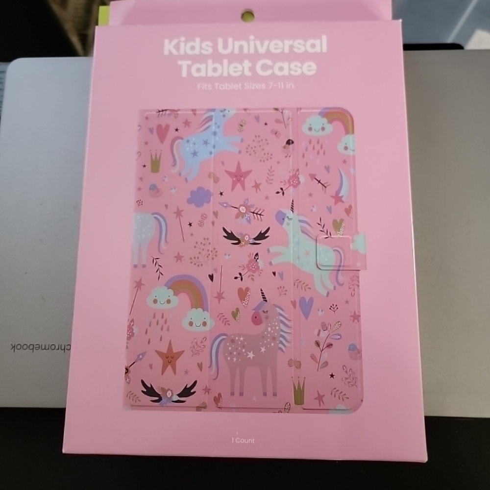 Kids Universal Tablet Case Pink Unicorns Brand New